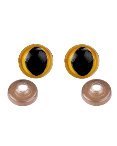 Oči kočičí s pojistkou Ø14 mm - 10 sada | Mimib