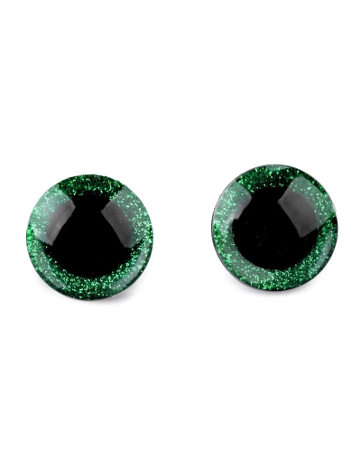 Oči glitrové s pojistkou Ø25 mm - 4 sada | Mimib