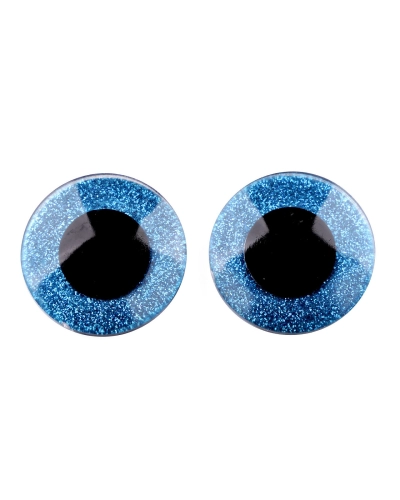 Oči velké s glitry s pojistkou Ø40 mm - 2 sada | Mimib