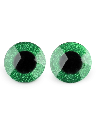 Oči velké s glitry s pojistkou Ø40 mm - 2 sada | Mimib