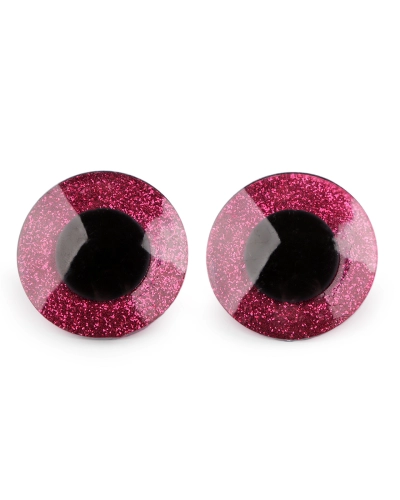 Oči velké s glitry s pojistkou Ø40 mm - 2 sada | Mimib