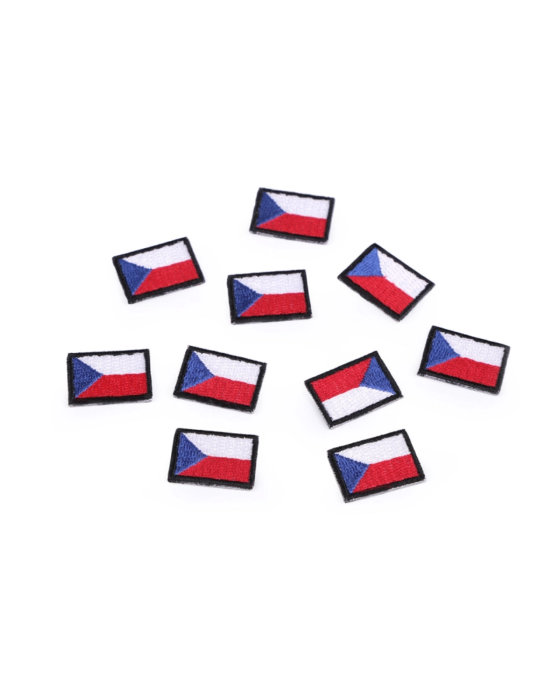 Nažehlovačka mini česká vlajka - 10 ks | Mimib