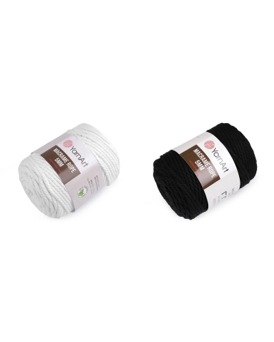 Pletací příze Macrame Rope Ø5 mm 500 g rozčesávací - 1 ks | Mimib