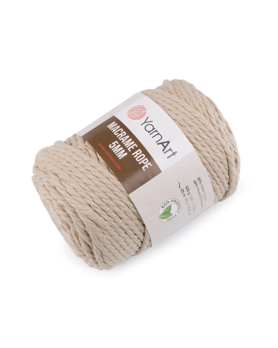 Pletací příze Macrame Rope Ø5 mm 500 g rozčesávací - 1 ks | Mimib