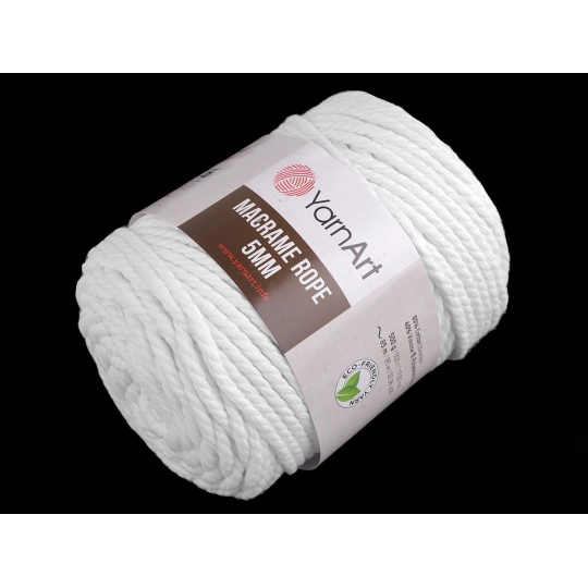 Pletací příze Macrame Rope Ø5 mm 500 g rozčesávací - 1 ks | Mimib