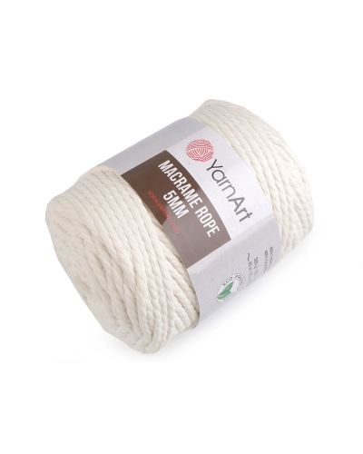 Pletací příze Macrame Rope Ø5 mm 500 g rozčesávací - 1 ks | Mimib