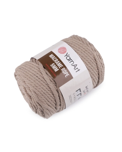 Pletací příze Macrame Rope Ø5 mm 500 g rozčesávací - 1 ks | Mimib