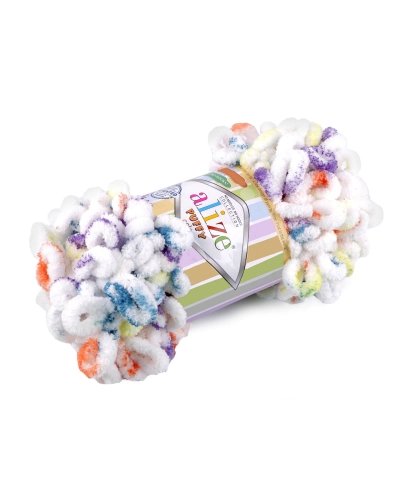 Pletací příze Alize Puffy color 100 g - 1 ks | Mimib