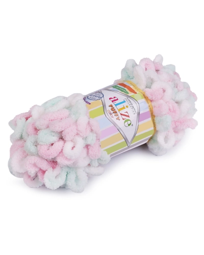 Pletací příze Alize Puffy color 100 g - 1 ks | Mimib