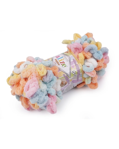 Pletací příze Alize Puffy color 100 g - 1 ks | Mimib