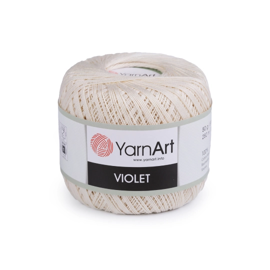 Bavlnená priadza háčkovacia Violet 50 g - 1 ks | Mimib