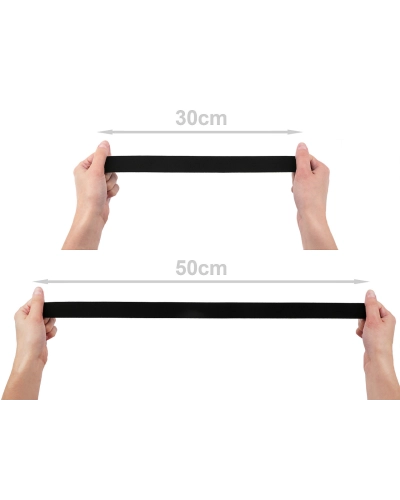 Guma mäkká tkaná šírka 30 mm - 1 m | Mimib