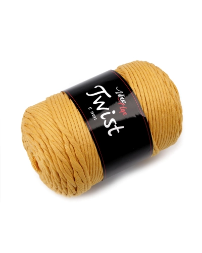 Bavlnená pletacia priadza Twist macrame 500 g rozčesávacia - 1 ks | Mimib