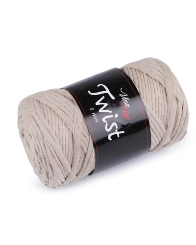 Bavlnená pletacia priadza Twist macrame 500 g rozčesávacia - 1 ks | Mimib