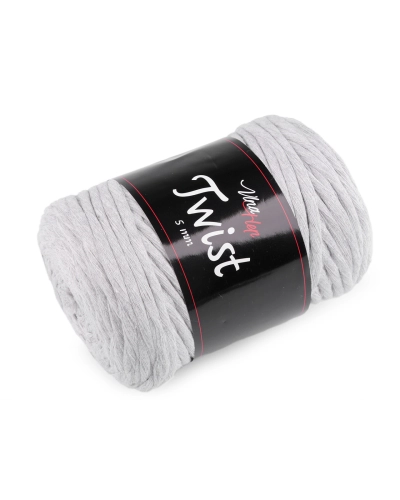 Bavlnená pletacia priadza Twist macrame 500 g rozčesávacia - 1 ks | Mimib