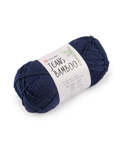 Pletacia priadza Jeans Bamboo 50 g - 1 ks | Mimib