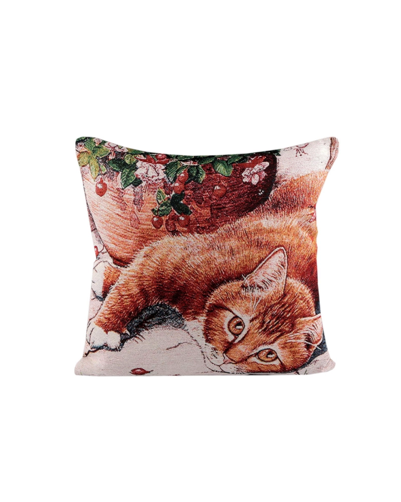Gobelínový povlak na polštář kočky 45x45 cm - 1 ks | Mimib
