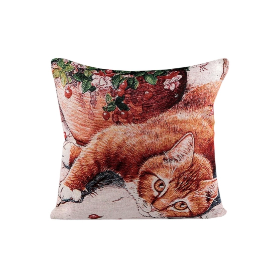 Gobelínový povlak na polštář kočky 45x45 cm - 1 ks | Mimib