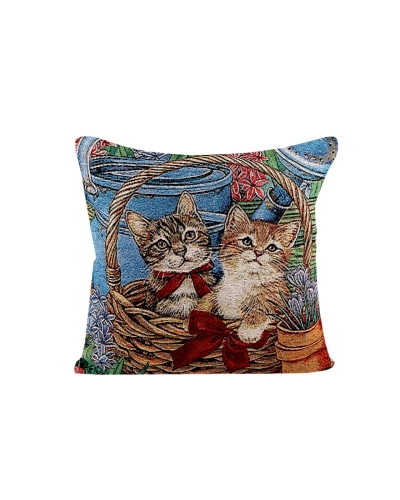 Gobelínový povlak na polštář kočky 45x45 cm - 1 ks | Mimib