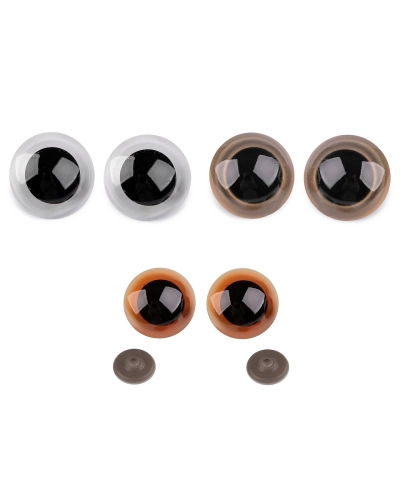 Oči velké s pojistkou Ø45 mm - 2 sada | Mimib