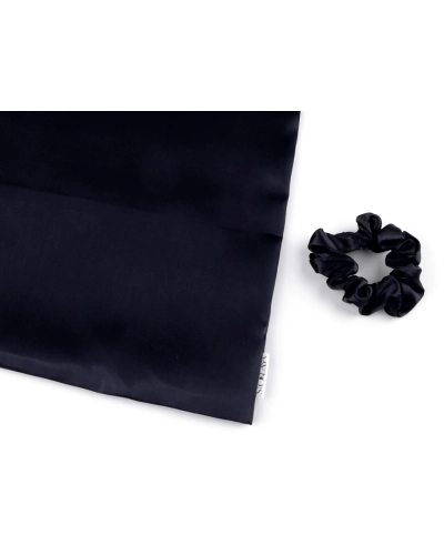 Saténová Beauty sada na spaní, povlak a scrunchie gumička - 1 ks | Mimib