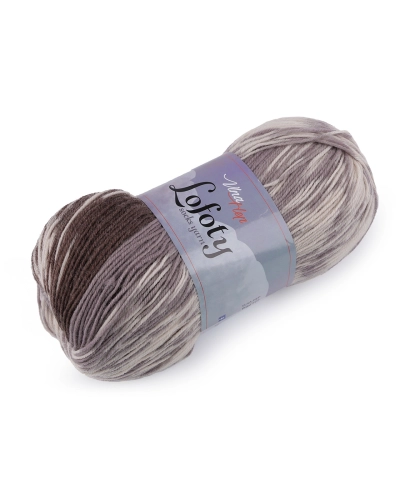 Pletací příze Lofoty samovzorovací / ponožkovka 100 g - 1 ks | Mimib