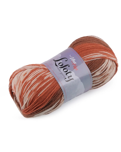 Pletací příze Lofoty samovzorovací / ponožkovka 100 g - 1 ks | Mimib