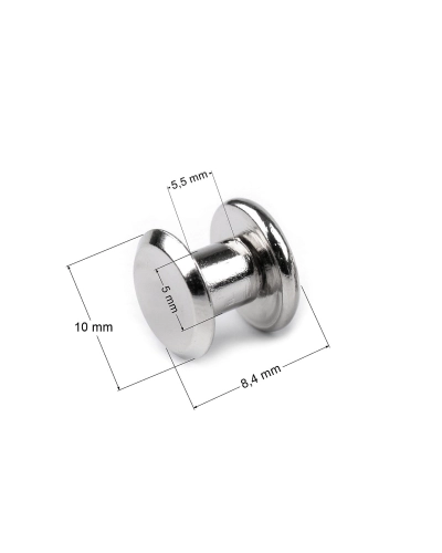 Sedlářský nýt šroubovací Ø10 mm - 10 pár | Mimib