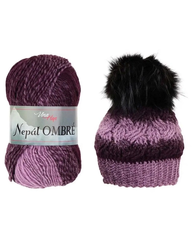Pletací příze Nepál ombré 100 g - 1 ks | Mimib