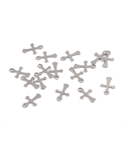 Přívěsek křížek 9x13 mm - 15 ks | Mimib