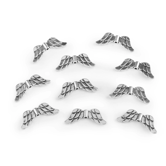 Ozdobný díl andělská křídla 12x29 mm - 10 ks | Mimib