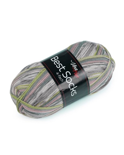 Pletací příze Best Socks samovzorovací / ponožkovka 100 g - 1 ks | Mimib