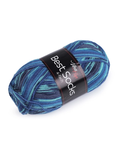 Pletací příze Best Socks samovzorovací / ponožkovka 100 g - 1 ks | Mimib