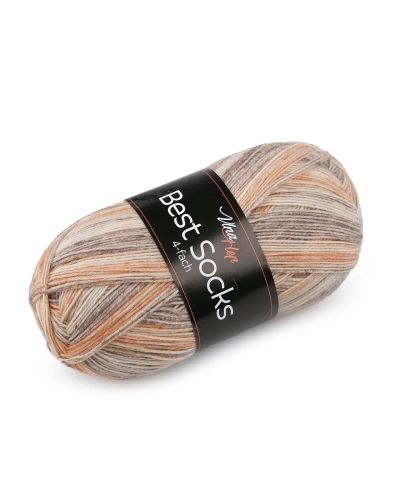 Pletací příze Best Socks samovzorovací / ponožkovka 100 g - 1 ks | Mimib