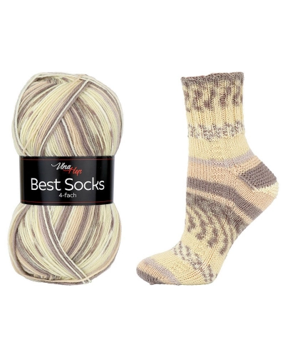 Pletací příze Best Socks samovzorovací / ponožkovka 100 g - 1 ks | Mimib
