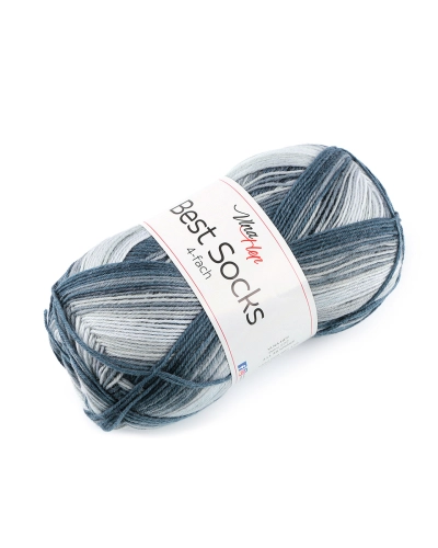 Pletací příze Best Socks samovzorovací / ponožkovka 100 g - 1 ks | Mimib