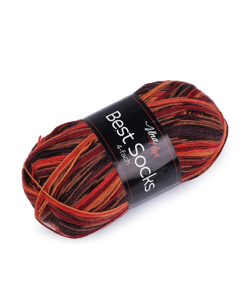 Pletací příze Best Socks samovzorovací / ponožkovka 100 g - 1 ks | Mimib
