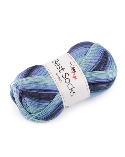Pletací příze Best Socks samovzorovací / ponožkovka 100 g - 1 ks | Mimib