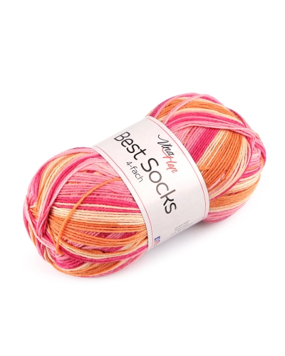 Pletací příze Best Socks samovzorovací / ponožkovka 100 g - 1 ks | Mimib