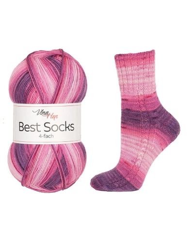 Pletací příze Best Socks samovzorovací / ponožkovka 100 g - 1 ks | Mimib