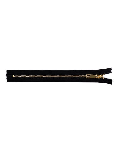 Kovový zips s ozdobným jazdcom No 5 dĺžka 24,5 cm - 1 ks | Mimib