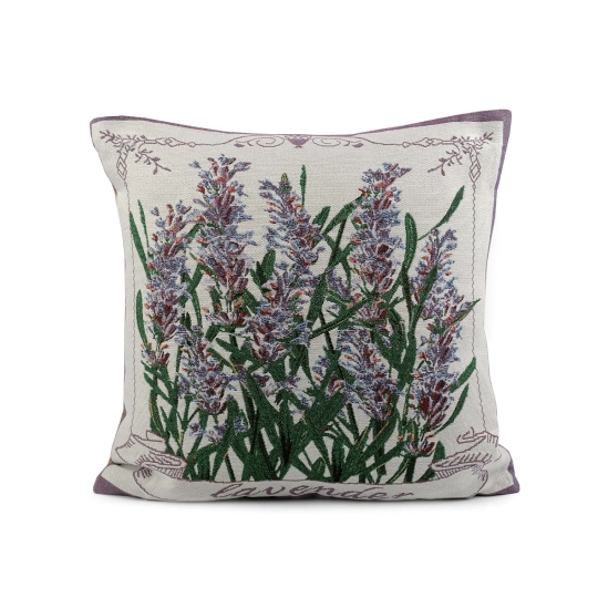 Gobelínová obliečka na vankúš levanduľa, ruža 45x45 cm - 1 ks | Mimib
