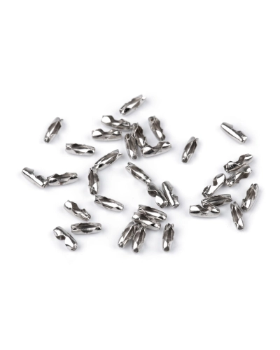 Spojka / koncovka na kuličkový řetízek 3x8 mm - 100 ks | Mimib