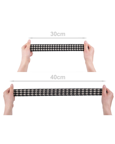 Pruženka měkká šíře 40 mm kohoutí stopa - 20 m | Mimib