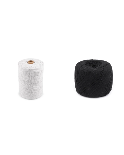 Bavlněná příze macrame Ø1,5-2 mm rozčesávací - 1 ks | Mimib