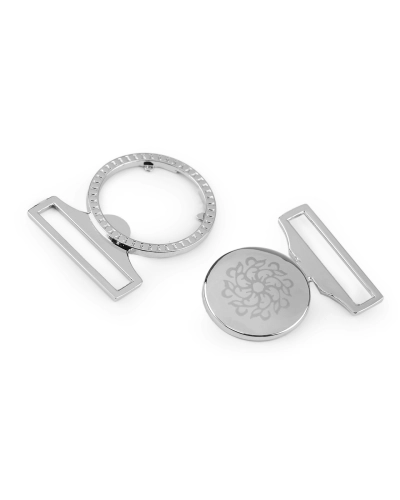 Kovové zapínání / opasková spona, průvlek 30 mm - 1 pár | Mimib