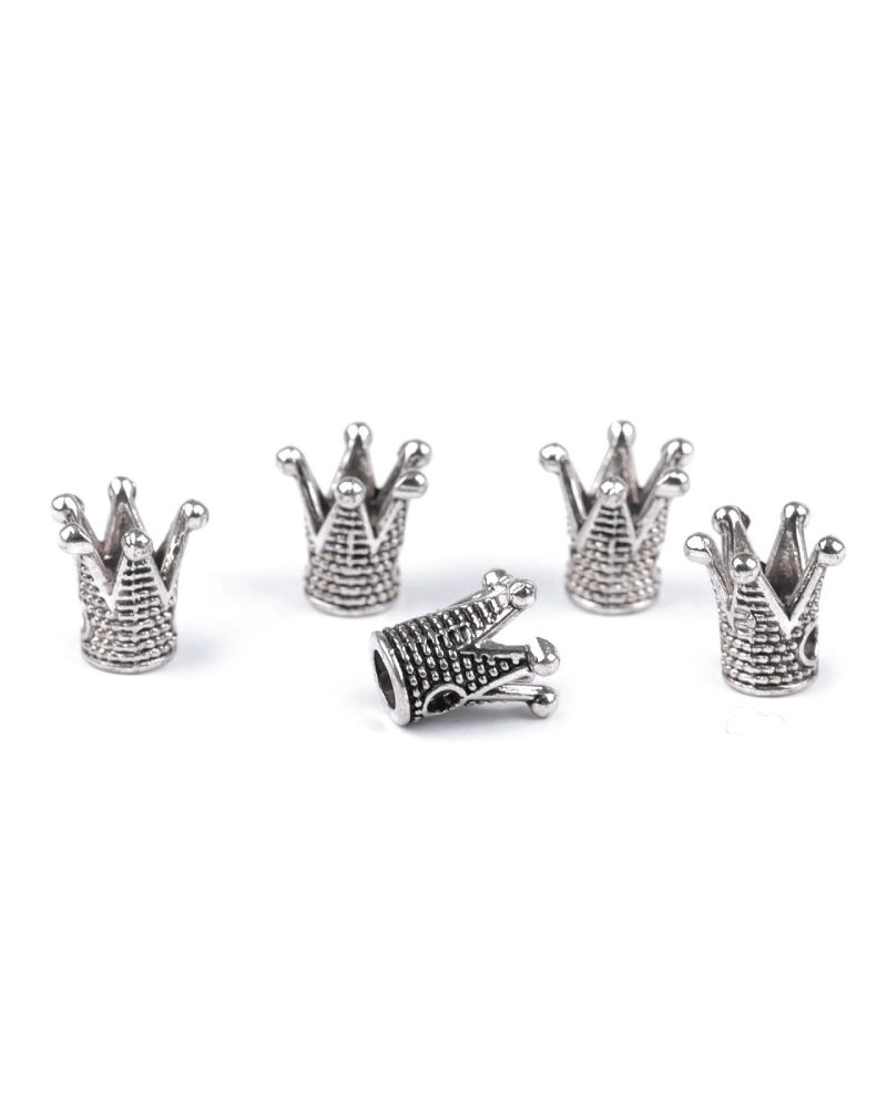 Kovová korunka k našití 10x10 mm - 5 ks | Mimib