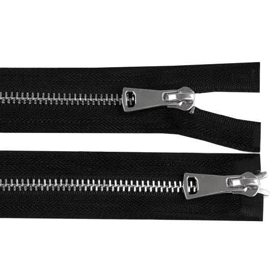 Zip kovový No 5 dělitelný 2 jezdce / dvoucestný 90 cm - 1 ks | Mimib