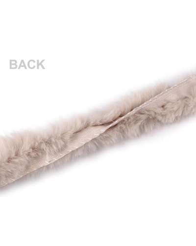 Všívací lemovka / lampas z umělé kožešiny kulatý šíře 2 cm - 1 m | Mimib