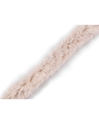 Všívací lemovka / lampas z umělé kožešiny kulatý šíře 2 cm - 1 m | Mimib